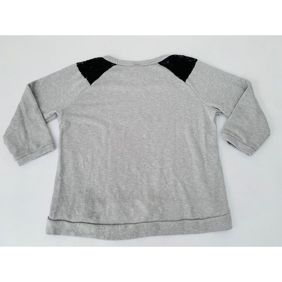 Disney Minnie Mouse Sweater Juniors XXL Gray  Lace Sparkle Bow Ears Vacation - Picture 2 of 9